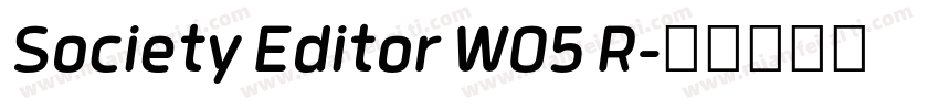 Society Editor W05 R字体转换